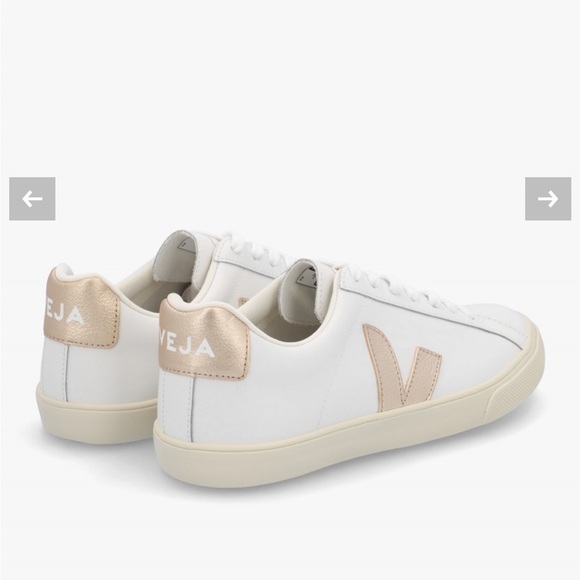 Veja Cream and Tan Sneakers - Picture 3 of 15